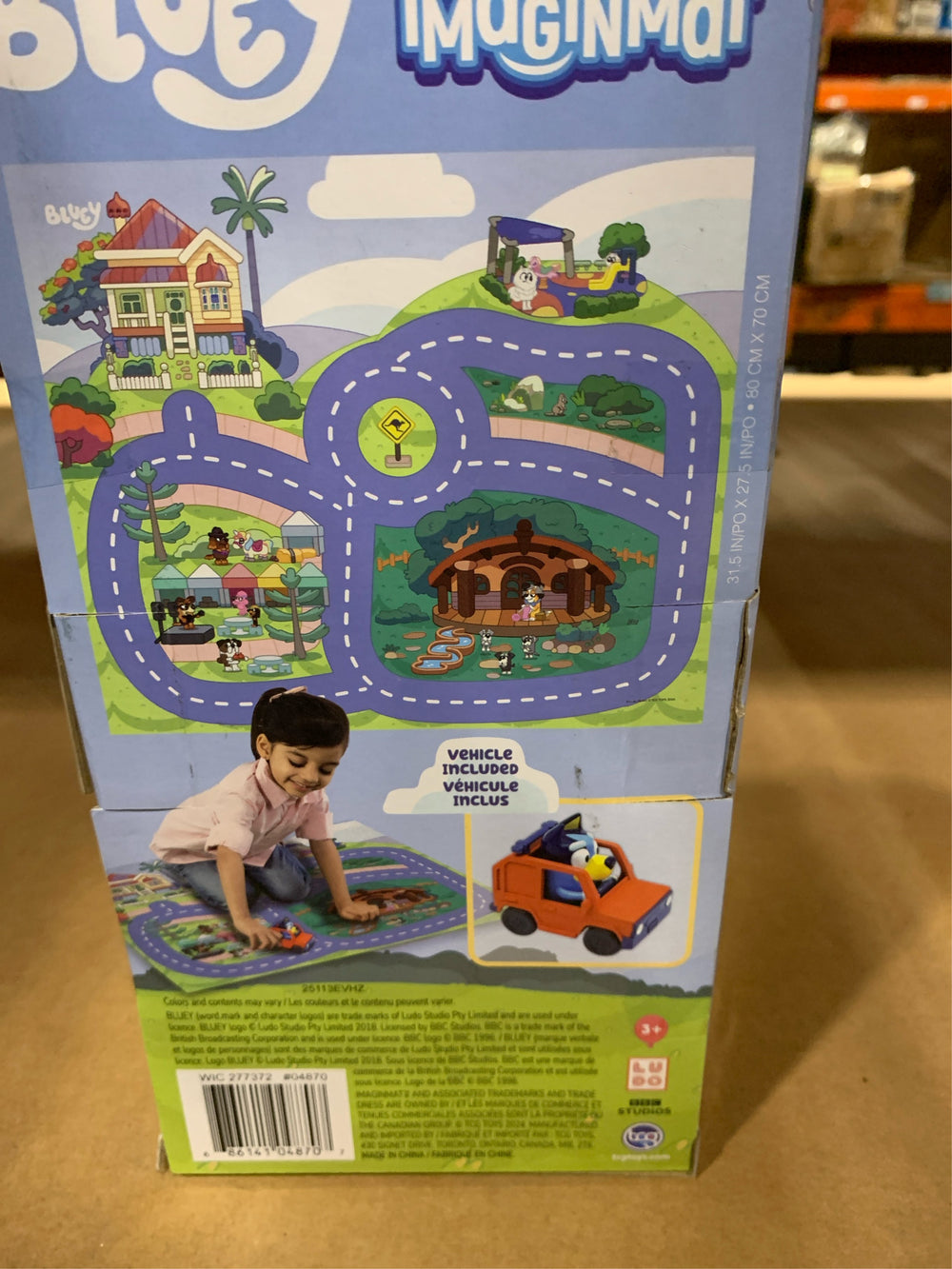 Bluey Imaginmat Playset with Vehicle -E8-0083