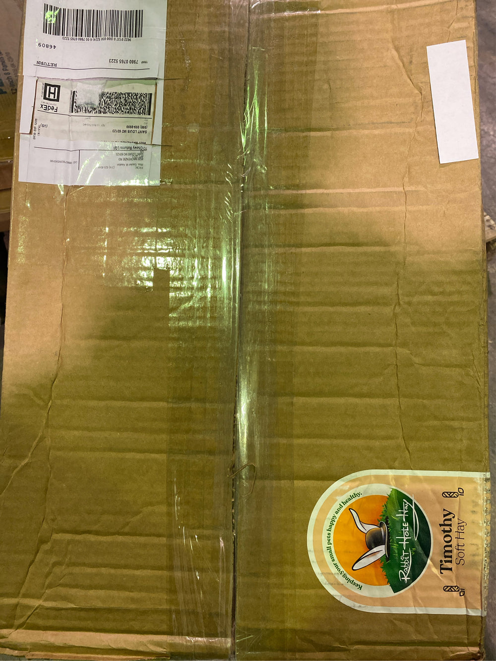 Rabbit Hole Hay, Ultra Premium Soft Timothy Hay; 40 lb bag