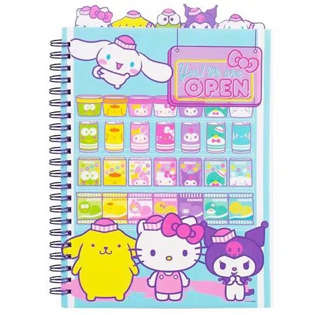 Hello Kitty Snack Shop Tab Journal - 1.0 ea -F8-0095