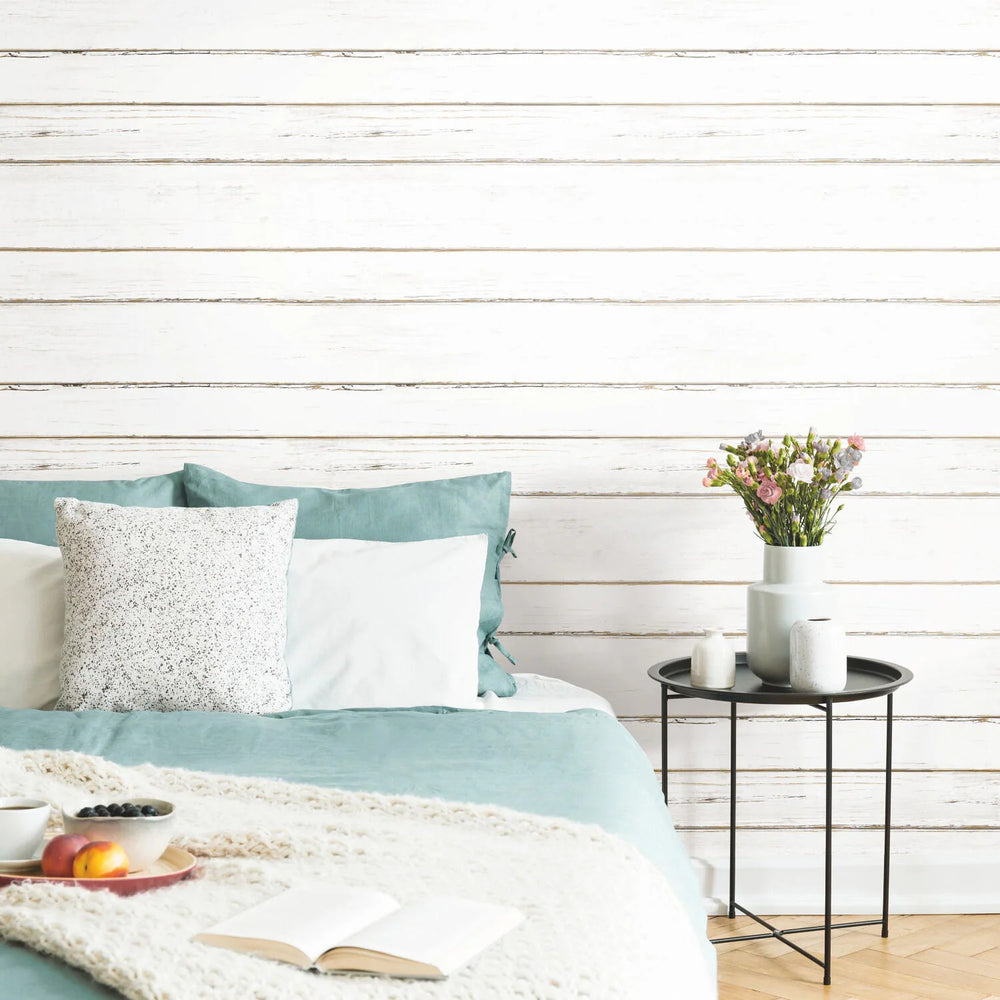 RoomMates White Shiplap Peel and Stick Wallpaper - G12 - 270