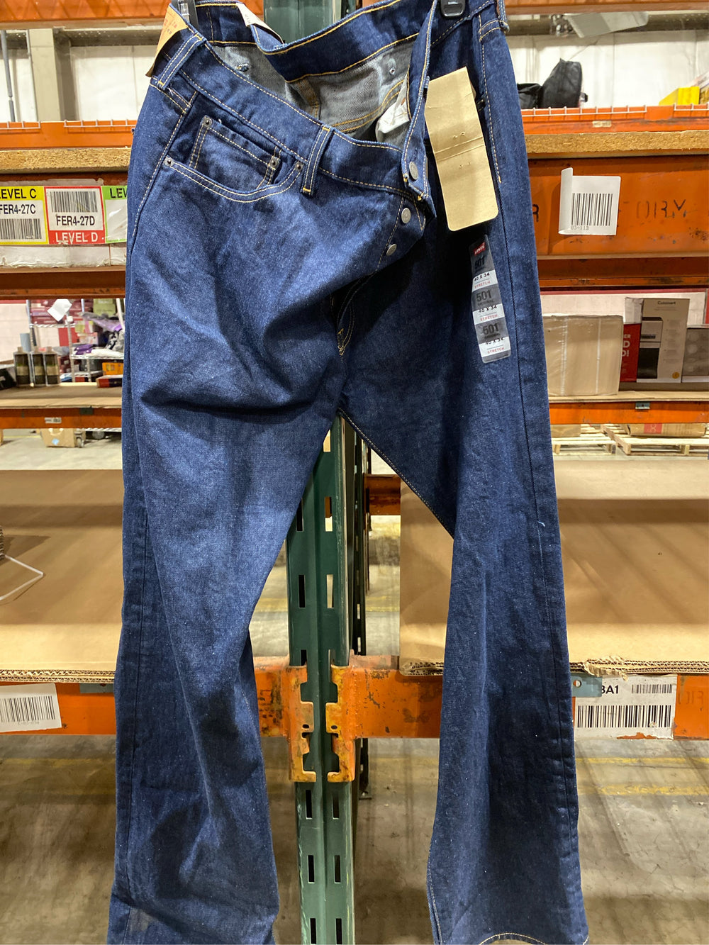 Men's Levi's  501  Original-Fit Stretch Jeans Size 40x34 - J7 - 1620
