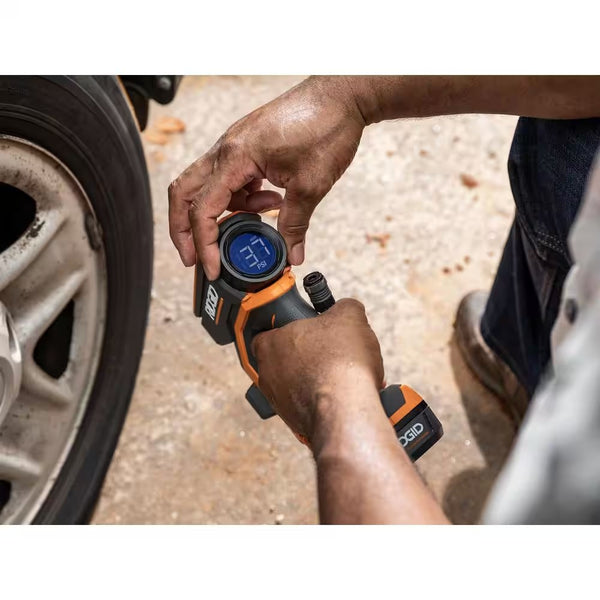 RIDGID 18V Cordless Portable Inflator (Tool Only) 1796