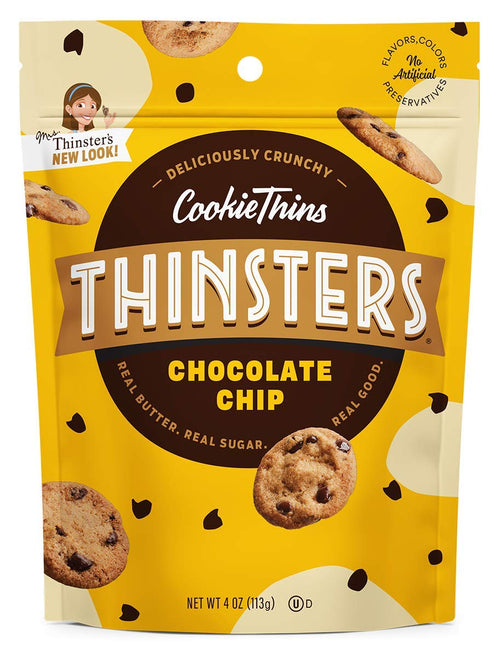 Thinsters Chocolate Chip Cookies, Oven-Baked with