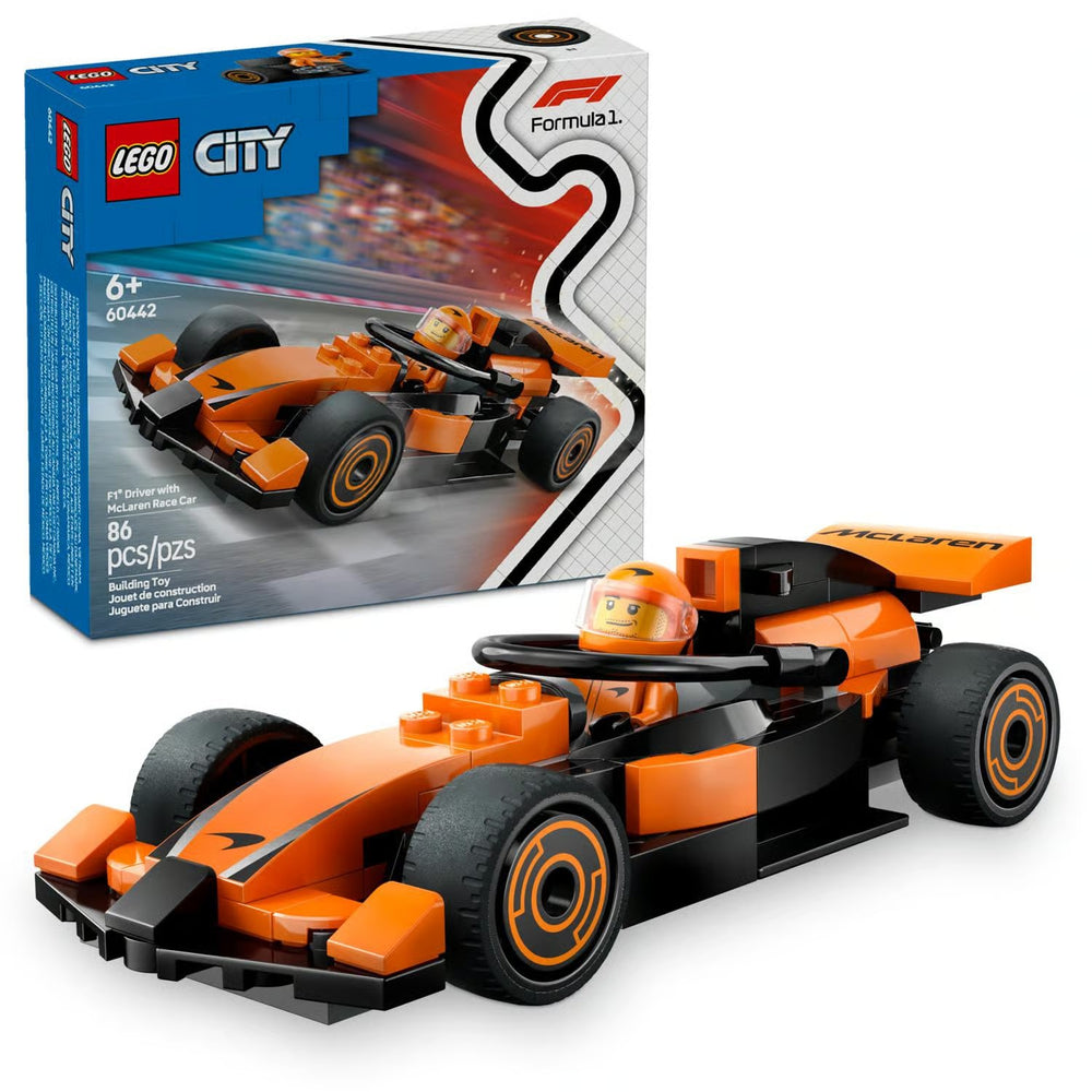 LEGO City F1 Driver with McLaren Race Car Building Toy Multi - B6 - 1115