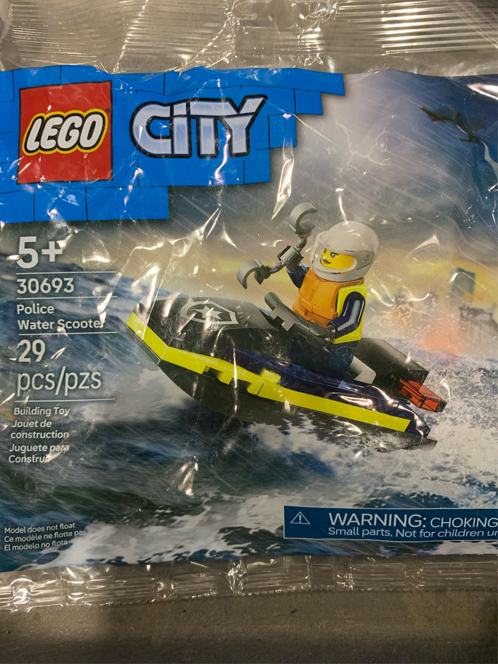 LEGO City Police Water Scooter Building Toy - Includes Police Office Minifigure - G6 - 762 -C7-1158