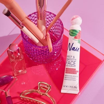 Nair Prep & Smooth Facial Hair Removal Cream for Women Hydrating - 1.76 oz - C11 - 492