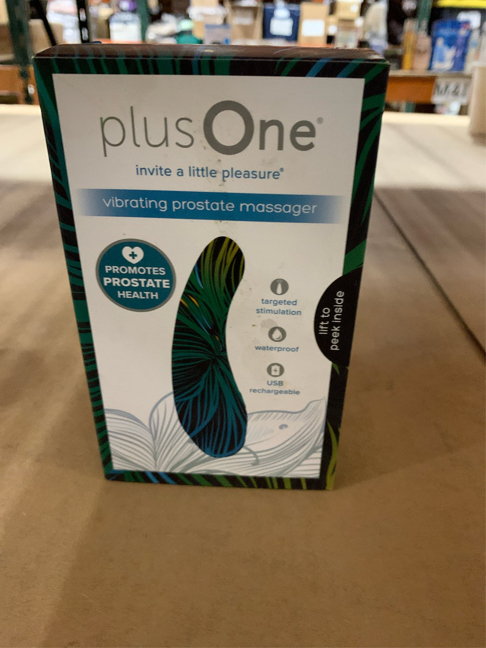 plusOne Vibrating External Prostate Massager, Teal, 10 Vibration Settings - F6 - 1805 -F3-1876