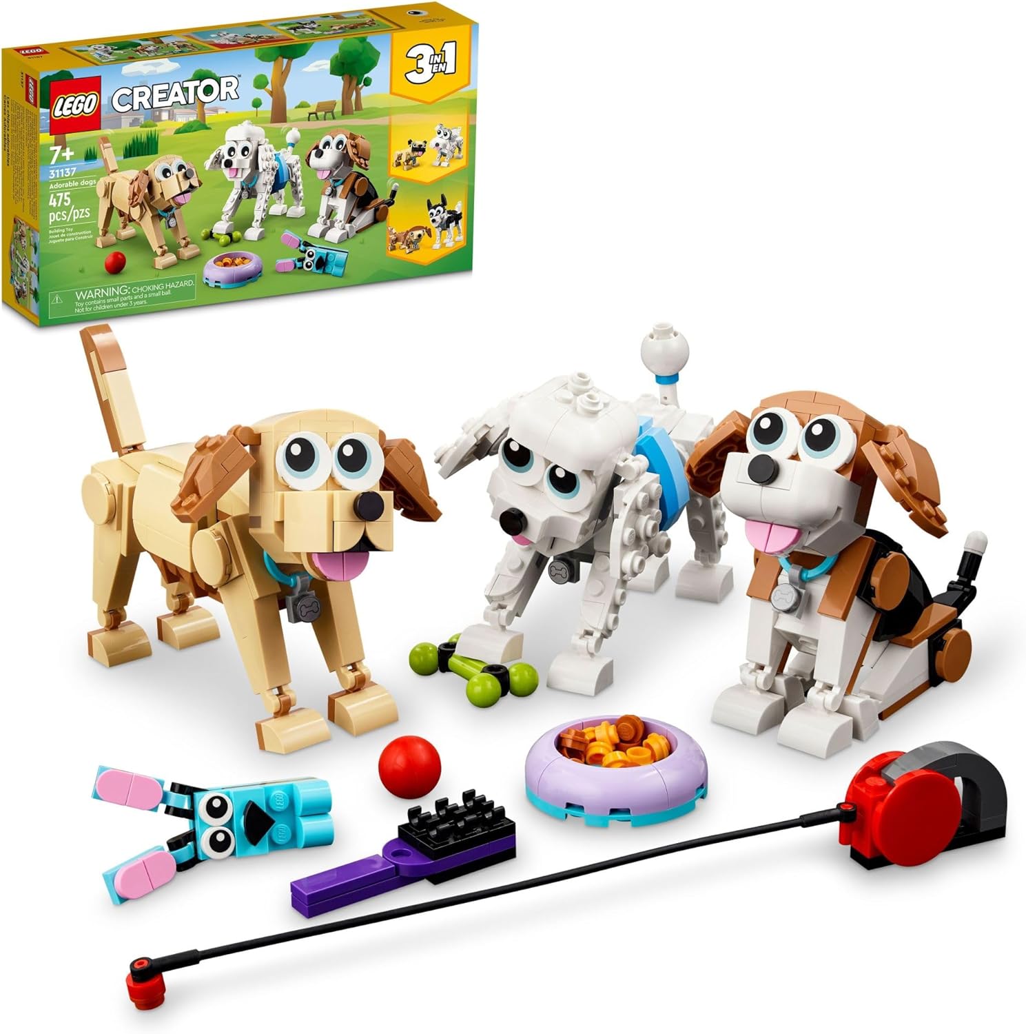 LEGO Creator 3 in 1 Adorable Dogs Building Toys -