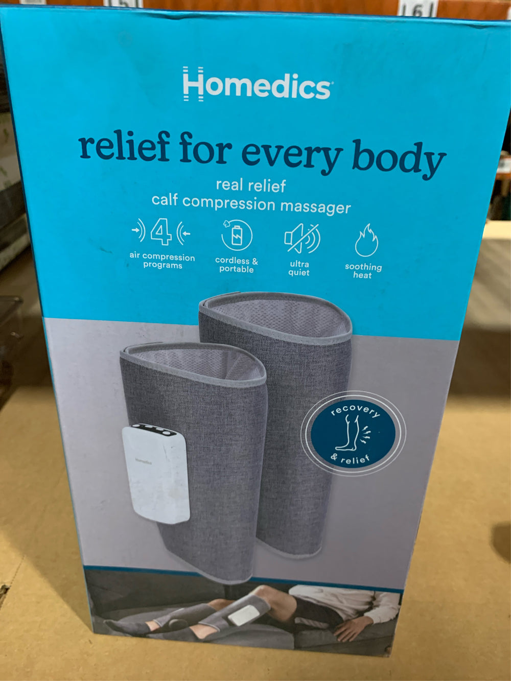 HoMedics Real Relief Calf Compression Massagers -E5-0036