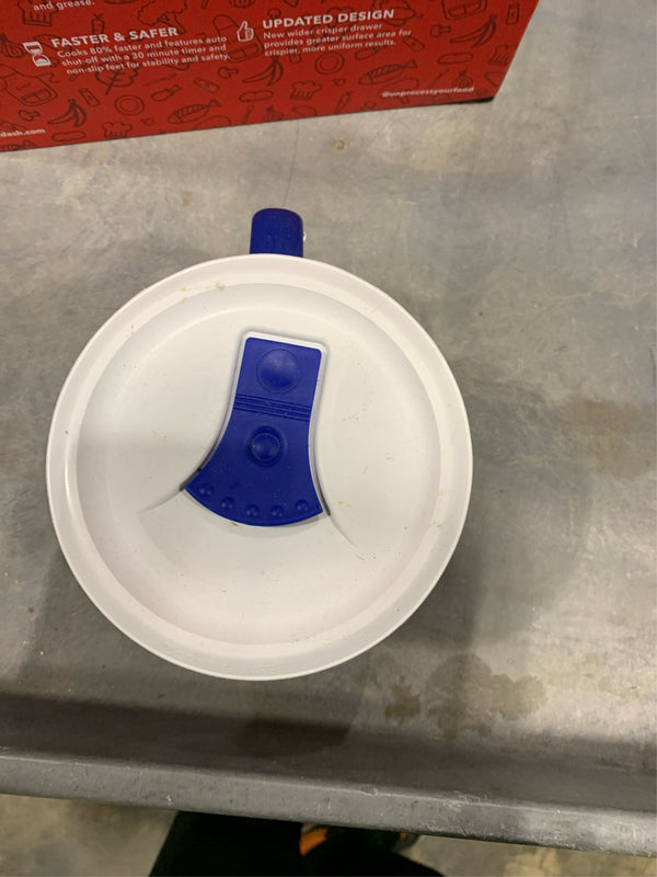 French White 20-Oz Blueberry Mug with Lid -C8-1226
