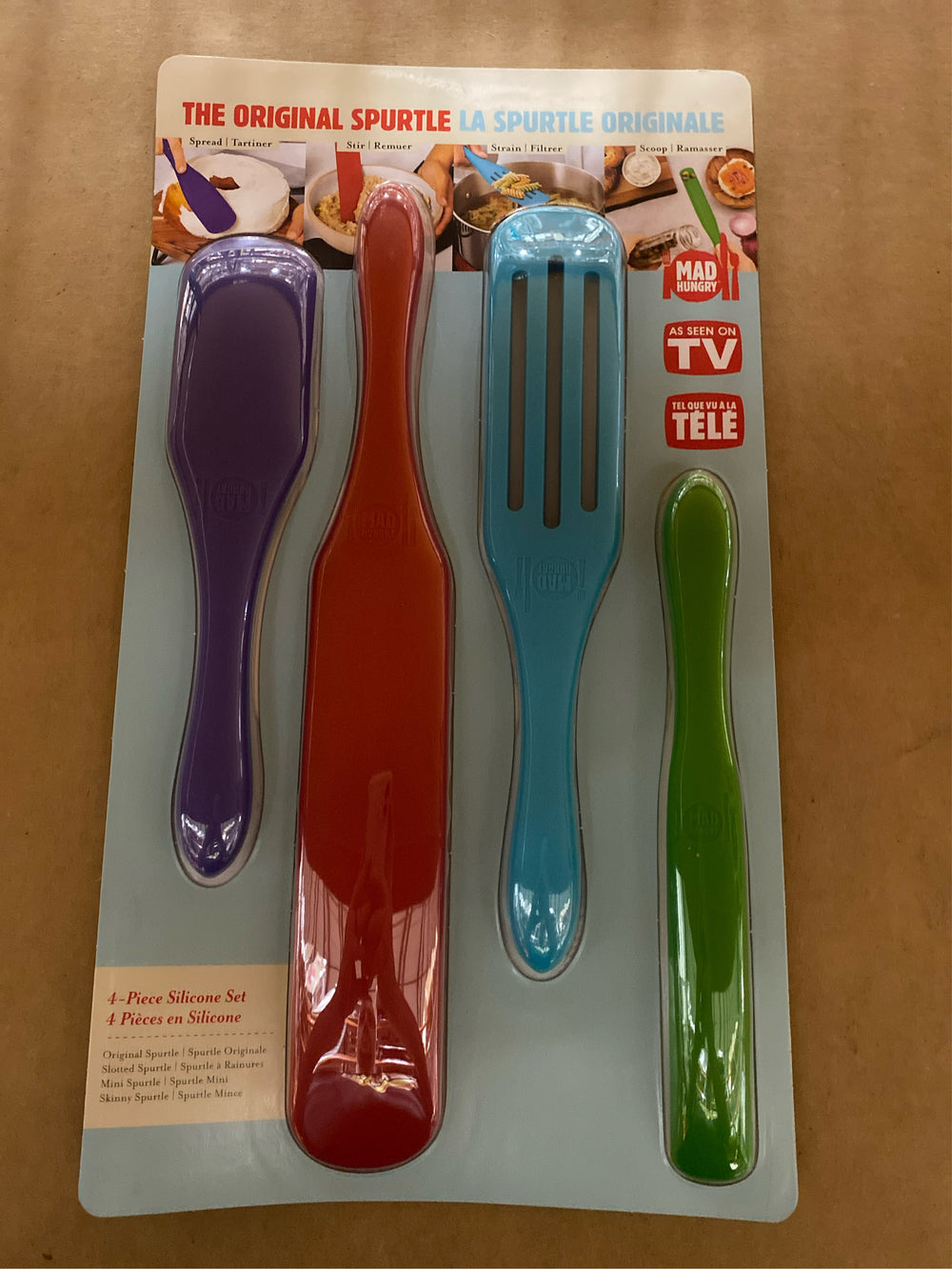 Mad Hungry 4-Piece Silicone Spurtle Set Assorted Multiple - G6 - 805