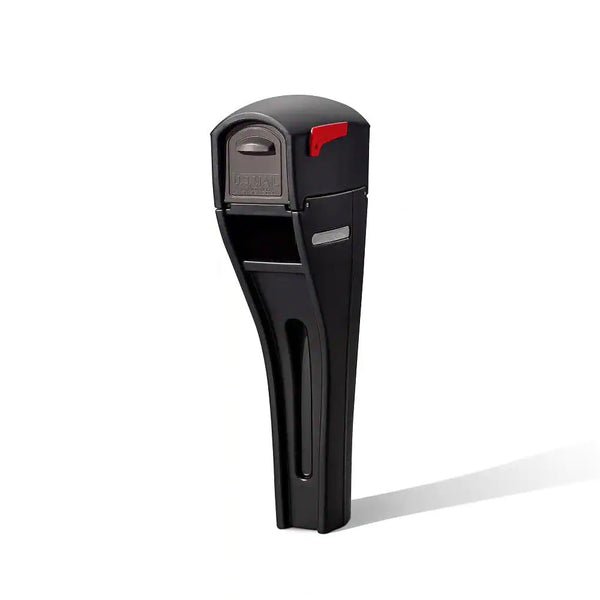 Mail Master Streamline Black OverPost Mounted Plastic Mailbox 1951