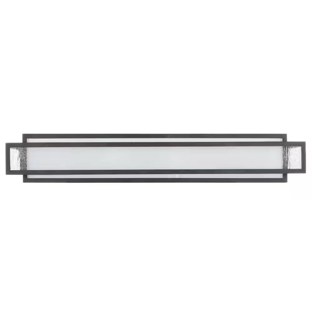 4-Light Aged Black Charcoal Bath Light - B1 - 0311