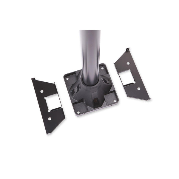 Architectural Mailboxes Coolidge 52.8 in. Powder Coated Black Galvanized Steel Mailbox Post 1956