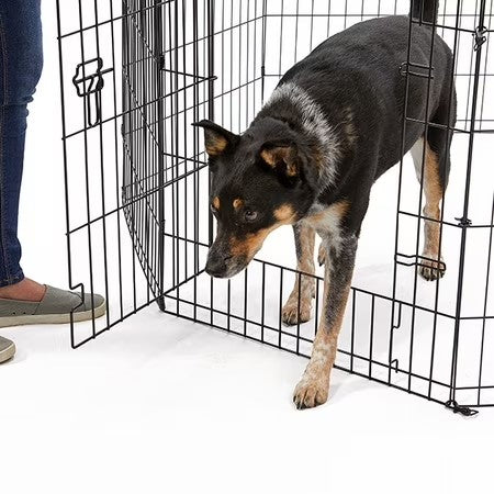 MidWest Homes for Pets Exercise Pen for Pets with Full Max Lock Door, 36-Inch, Black - D4 - 523