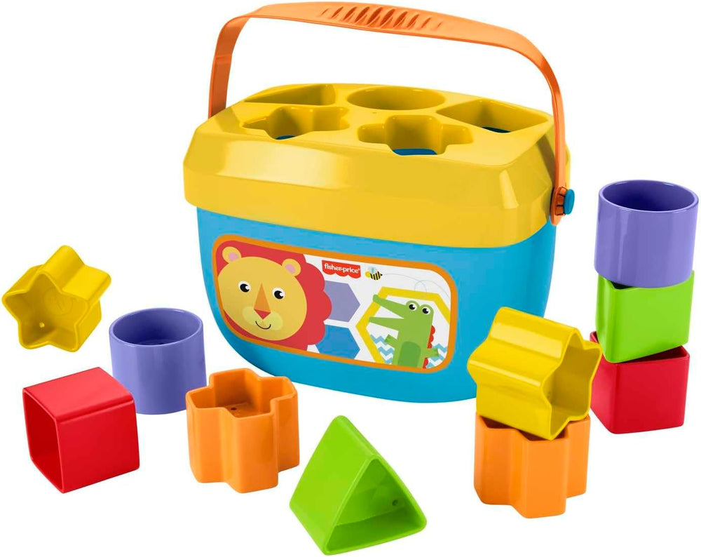 Fisher-Price Stacking Toy Baby's First Blocks Set of 10 Shapes for Sorting Play for Infants Ages 6+ Months 1315