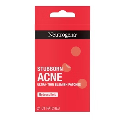 (Lot of 2) Neutrogena Stubborn Acne Patches - Ultra-Thin Hydrocolloid Spot Stickers - 24ct - K9 - 2007