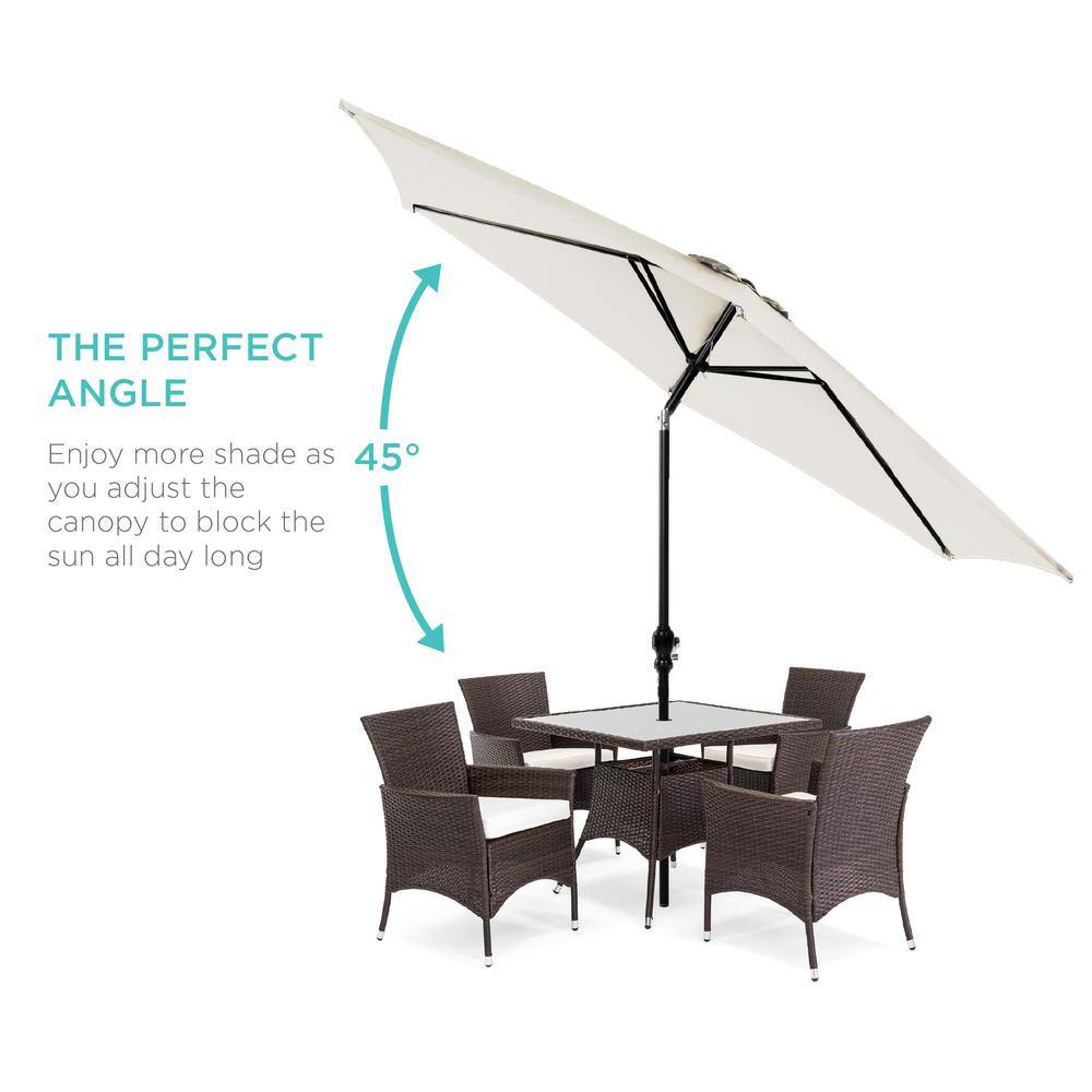 Best Choice Products 10 ft. Market Tilt Patio Umbrella in Ivory - F2 - 1997