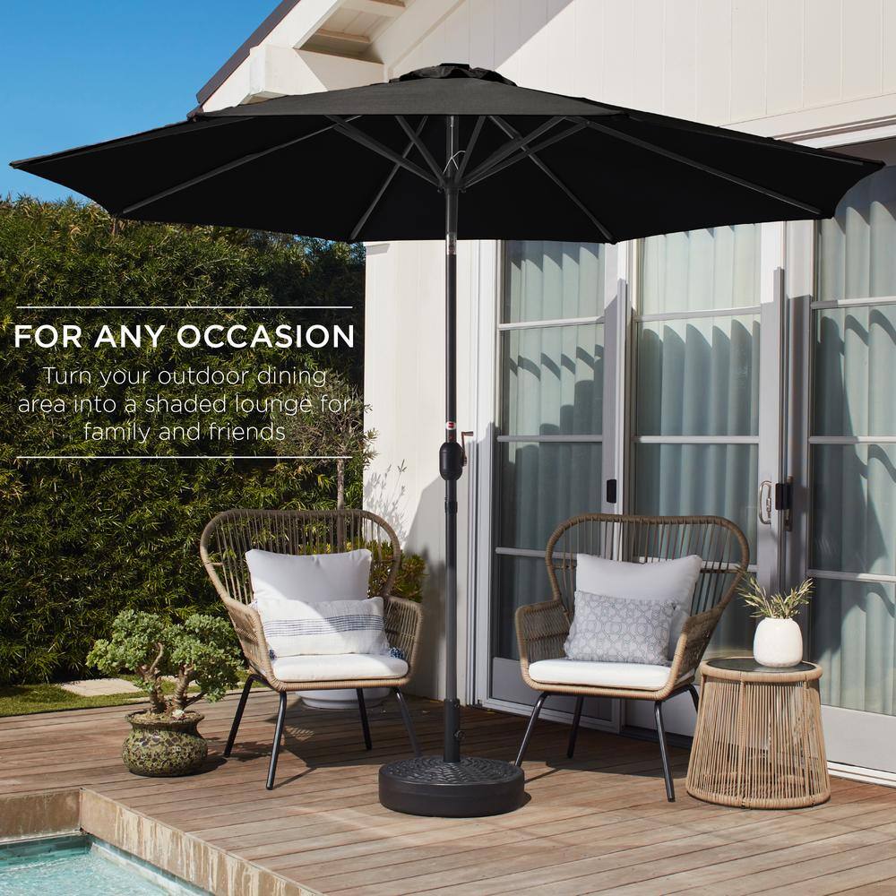 10 ft. Market Tilt Patio Umbrella in Black - B5 - 470