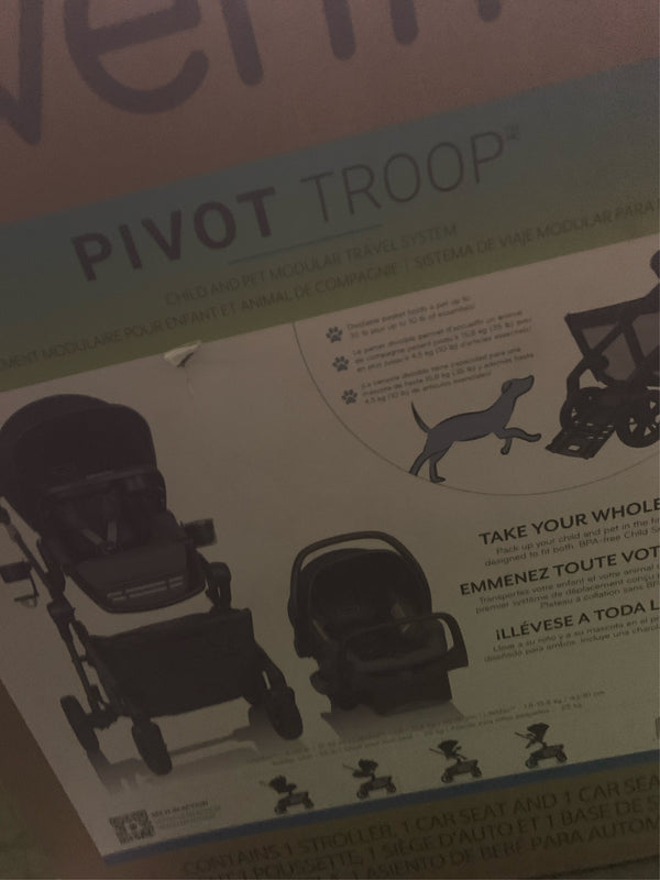 Evenflo Pivot Troop Child & Pet Modular Travel System - H14 - 1766 -M12-0106 -M13-0107