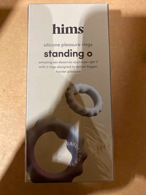 HIMS Standing O Penis Rings - Silicone, Non-Vibrating Grooved Pleasure Rings - Men's Sex Toy for Stronger Erection - Reusable & Easy-to-Use - Safe for Skin & Sensitive Areas - F7 - 1847