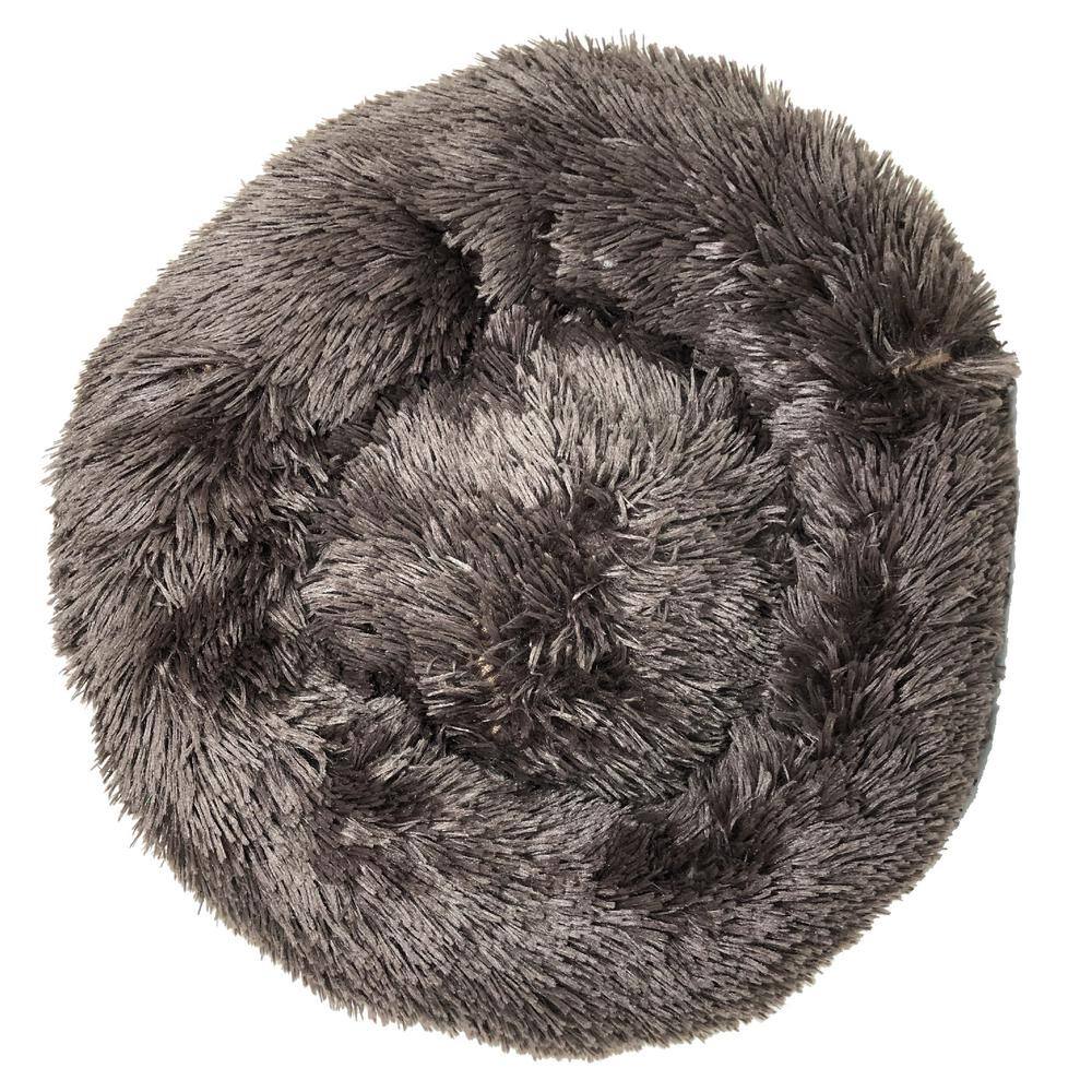 Medium Brown Nestler High-Grade Plush and Soft Rounded Dog Bed -G7-0186
