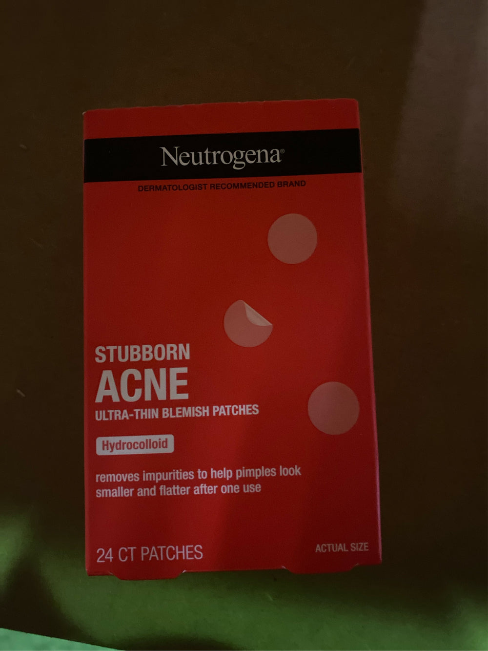 (Lot of 2) Neutrogena Stubborn Acne Patches - Ultra-Thin Hydrocolloid Spot Stickers - 24ct - K9 - 2008