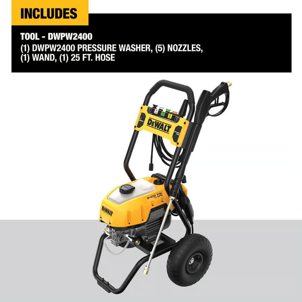 DeWalt DWPW2400 OEM Branded 2400 psi Electric 1.1 gpm Pressure Washer 1776