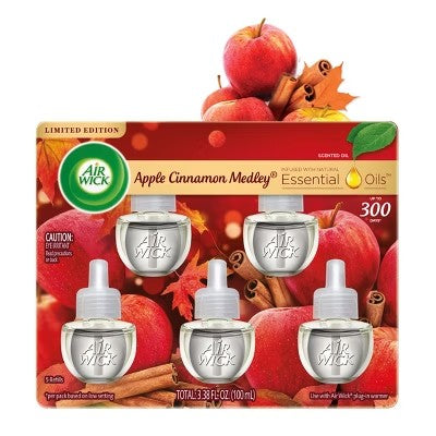 Air Wick Scented Oil Apple Cinnamon Medley - 5ct - F13 - 1166