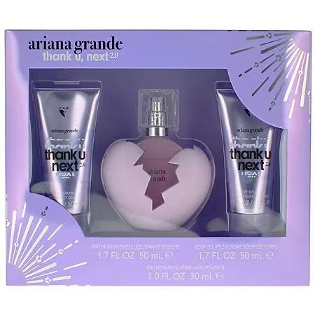 Thank U Next 2.0 by Ariana Grande Eau De Parfum + Shower Gel + Body Souffle Gift Set - 1.0 set -B13-1321