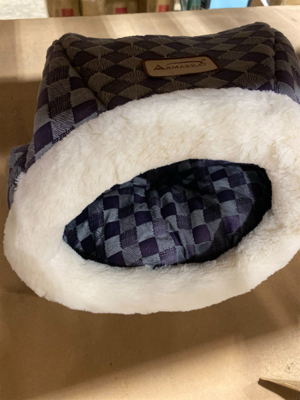 Armarkat C44 Cat Bed, One Size,Blue - L10 - 1664