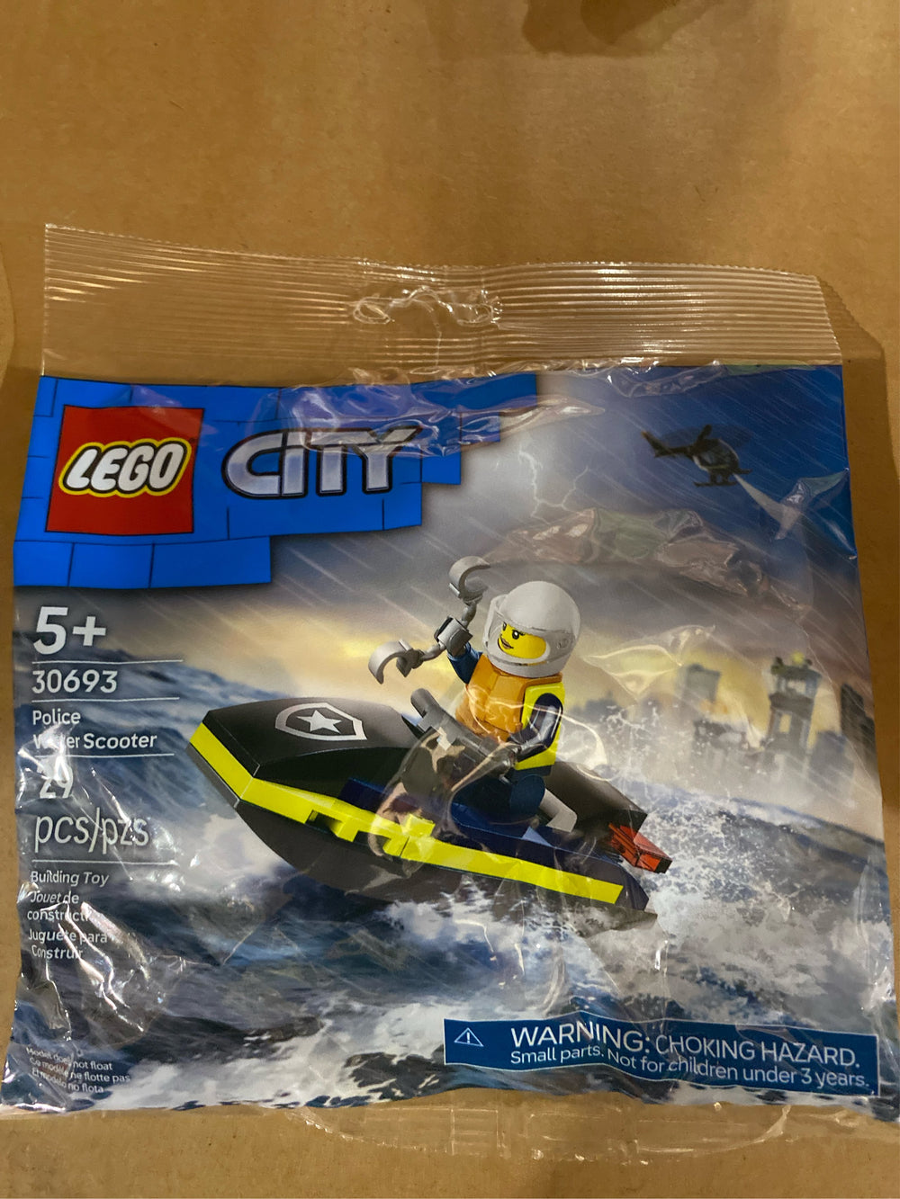 LEGO City Police Water Scooter Building Toy - Includes Police Office Minifigure - G12 - 274