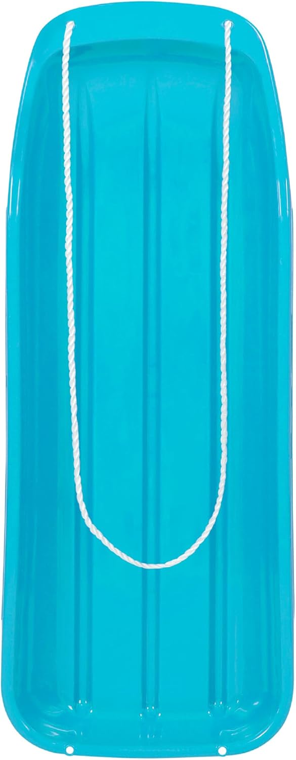 Best Choice Products 48in Kids Plastic Toboggan Snow Sled w/Pull Rope 1485