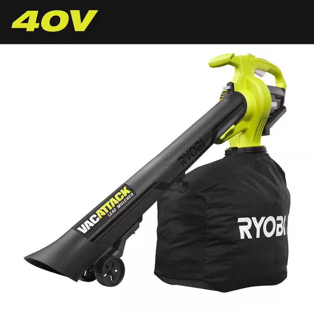 RYOBI 40V Vac Attack Cordless Battery Leaf Vacuum/Mulcher (Tool Only) B1041