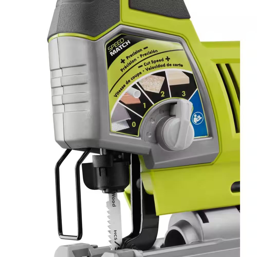 RYOBI 4.8 Amp Corded Variable Speed Orbital Jig Saw 1668