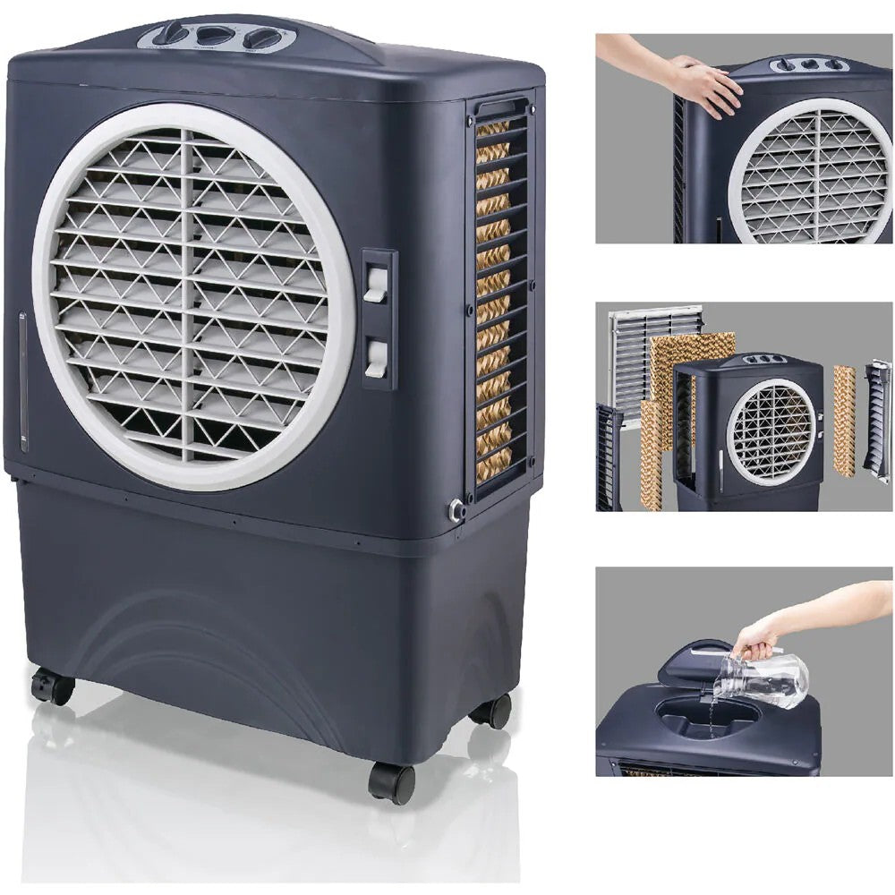 Honeywell 1062-CFM 3-Speed Indoor/Outdoor Portable Evaporative Cooler for 610-sq ft (Motor Included) -H5-0006
