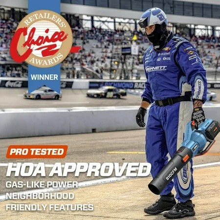 SENIX X6 60V Max* Brushless Cordless Leaf Blower with 4.0 Ah Battery and Charger, Variable Speed Up to 810CFM 170MPH, BLAX6-M1 1890