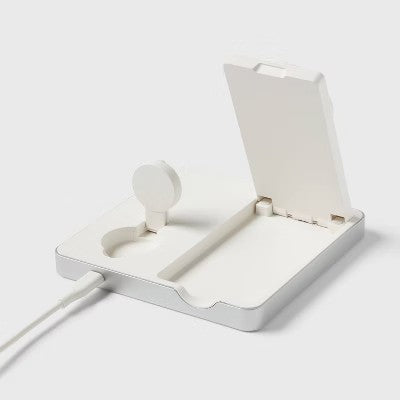 3 in 1 Charger for iPhone Watch and AirPods - heyday  White -F6-1687