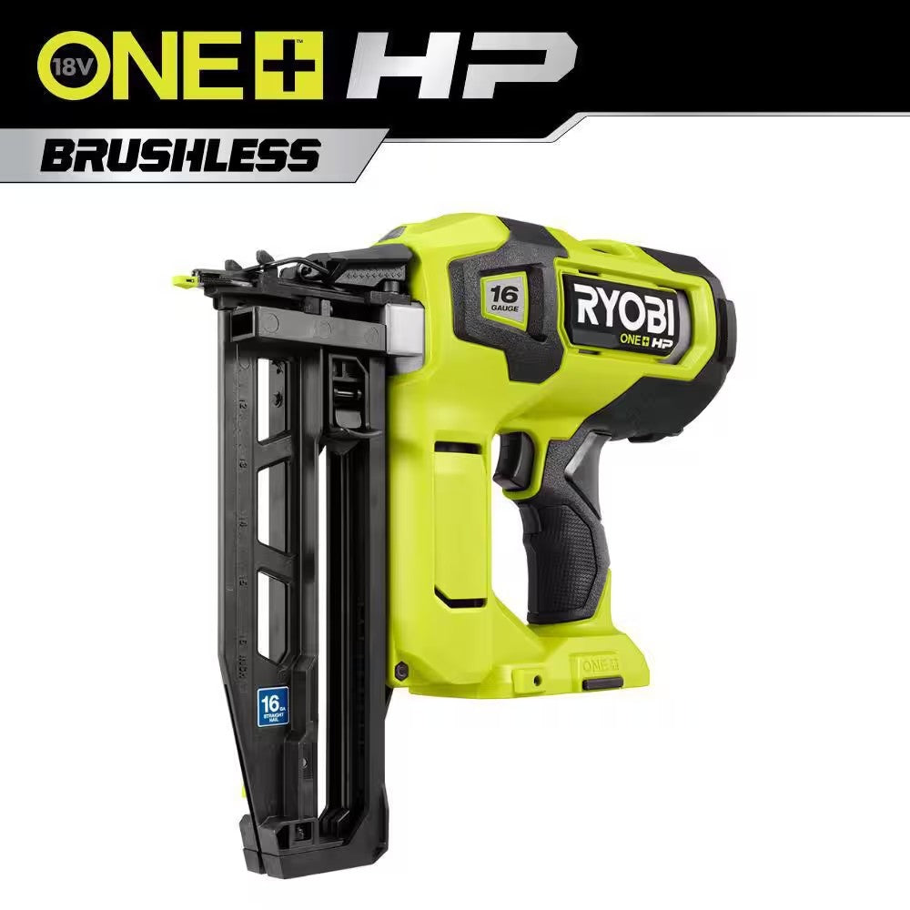 ONE+ HP 18V Brushless Cordless 16-Gauge Straight Finish Nailer (Tool Only) - 1073