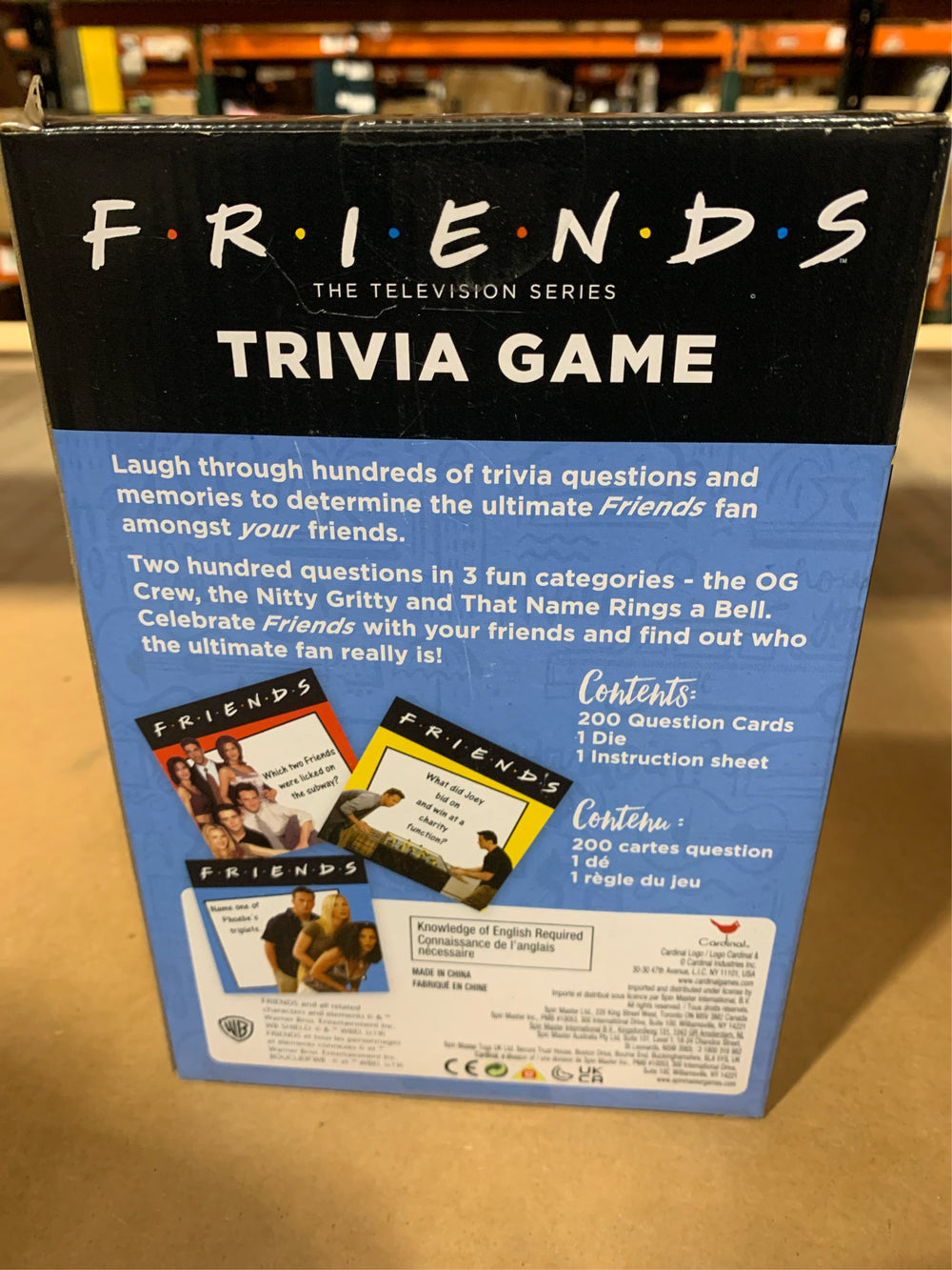 Friends The Television Series Trivia Game -E8-0087