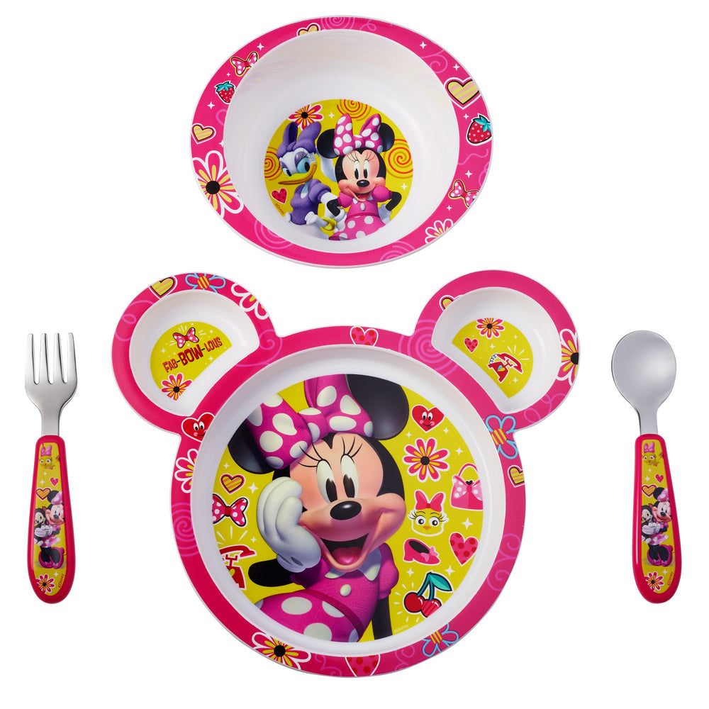 The First Years Minnie Mouse 4-Piece Feeding Set Pink 1316
