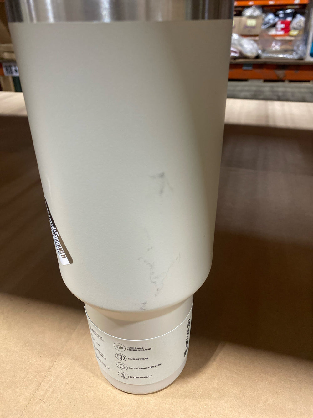 Stanley 40 Oz Stainless Steel H2.0 FlowState Quencher Tumbler -Macadamia Tan - NO STRAW - C8 - 1219