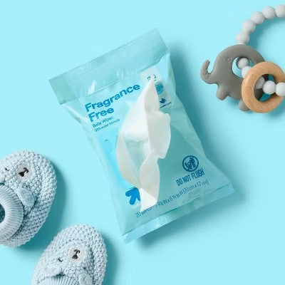 Fragrance Free Baby Wipes Travel Pack - 20ct - up&up  -F11-1919