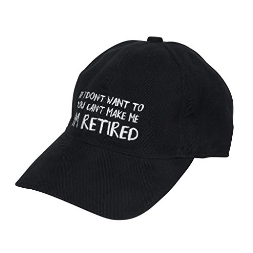 Black 'You Can't Make Me' Baseball Cap - C10 - 1583