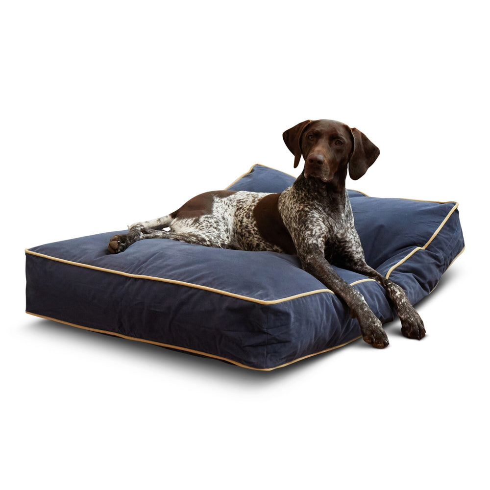 Greendale Home Fashions Rectangular Denim Microfiber Pillow Dog Bed (Medium) - D9 - 1520