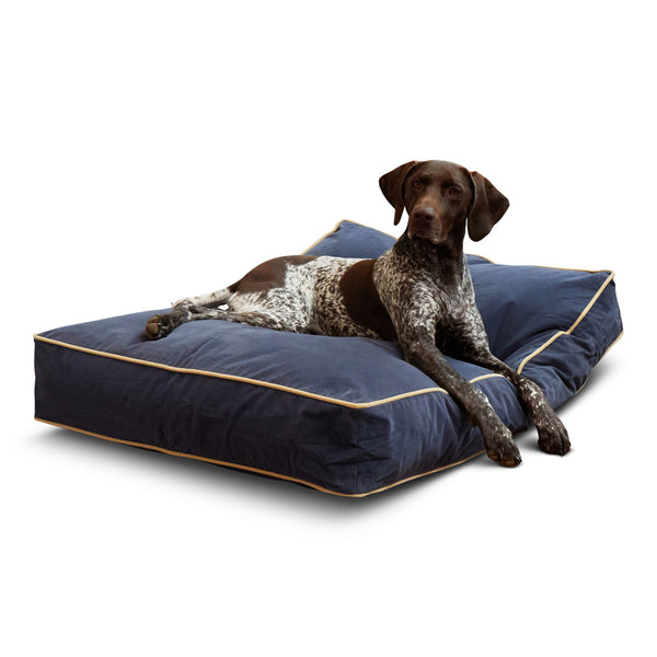 Greendale Home Fashions Rectangular Denim Microfiber Pillow Dog Bed (Medium) - D9 - 1520