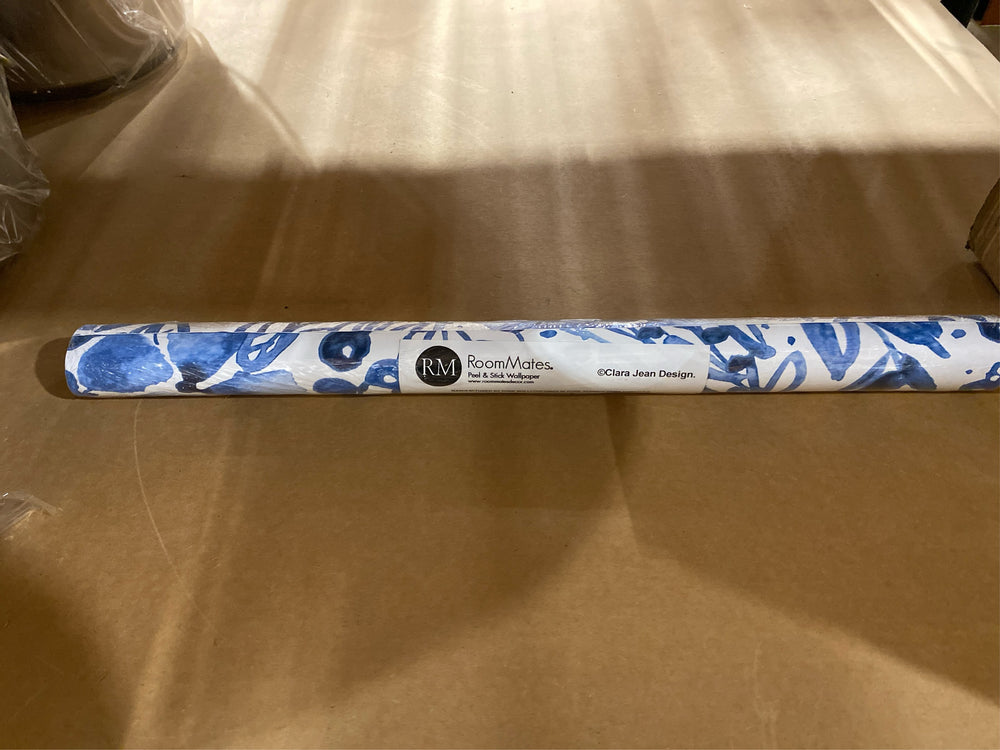 RoomMates 28.18-sq ft Blue Vinyl Novelty Self-adhesive Peel and Stick Wallpaper - G12 - 269