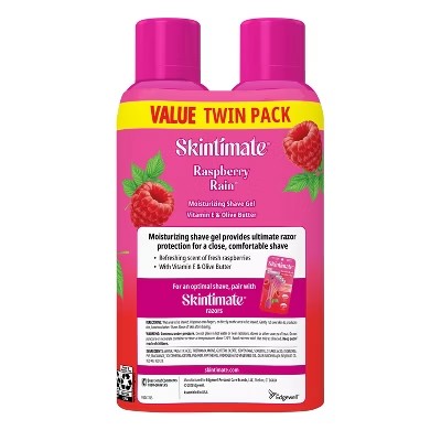 Skintimate Signature Scents Raspberry Rain Women's Shave Gel Twin Pack - 14oz - C6 - 369
