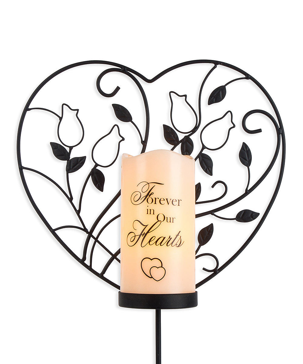 Universal SunRay Candleholders - 'Forever' Heart Flameless Candle Set - B9 - 563