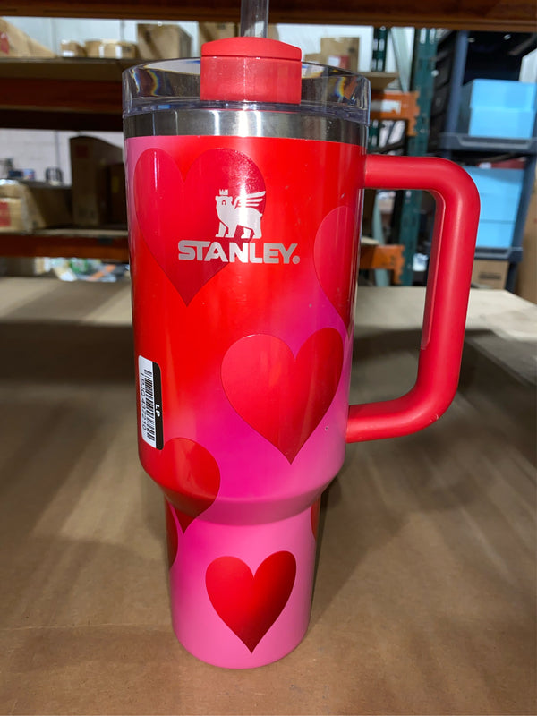Stanley Valentine's Day 40 Oz Stainless Steel H2.0 Flowstate Quencher Tumbler Rouge Heart Gradient - K1 - 1374